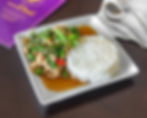Pad Kra Proaw Gai – Chilli and stir fried minced chicken