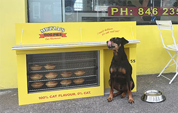 ‘Cat-flavoured’ dog pies? Muzza’s unleashes controversial new menu item 
