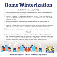 HOME WINTERIZATION - Chimney & Fireplace Tips