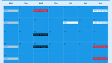 Lake Farm online calender