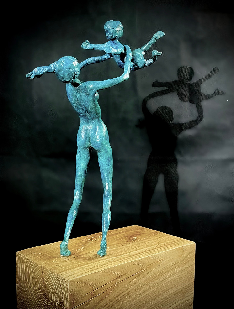 Thumbnail: ‘Joy’, Bronze on Oak