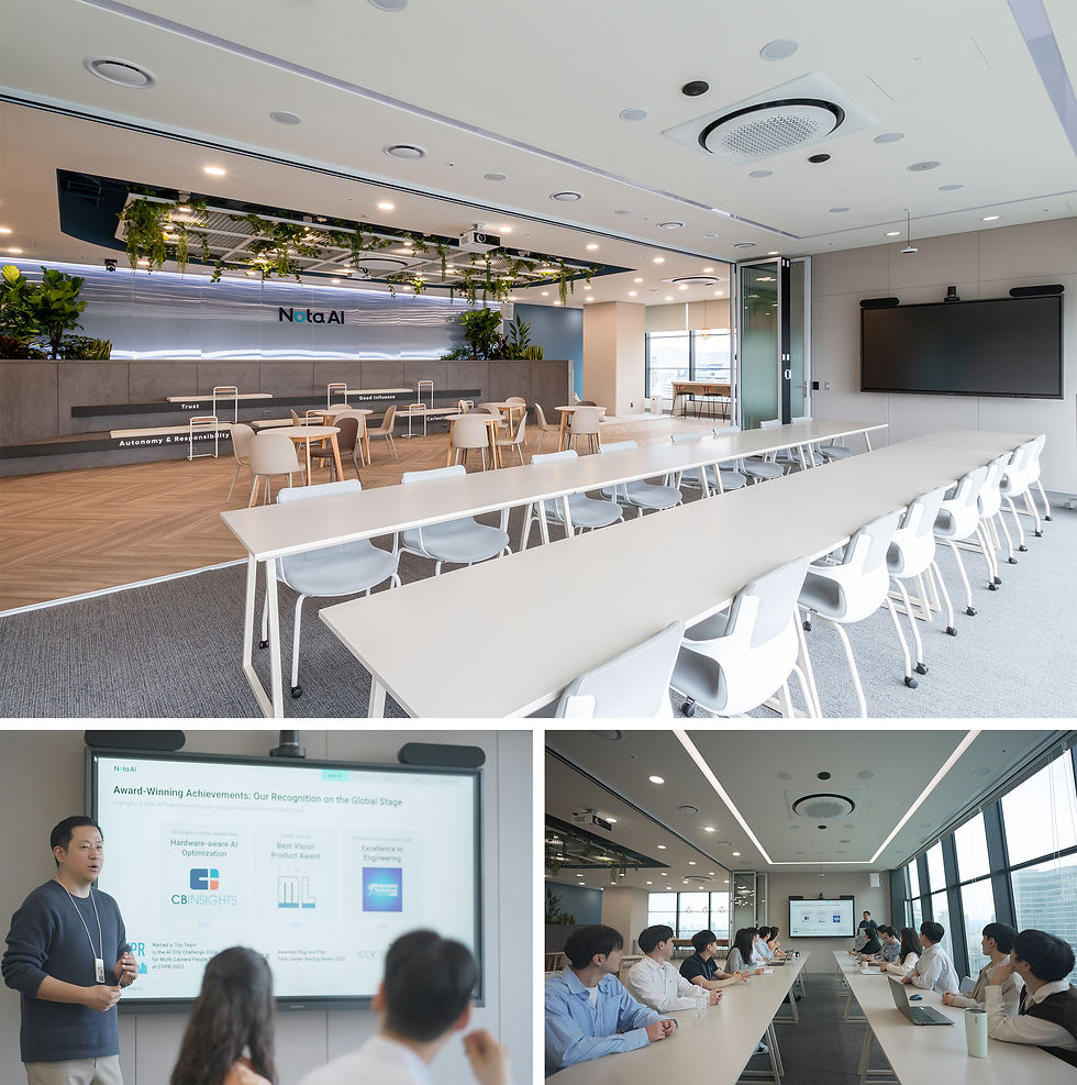 넓게 펼쳐진 라운지