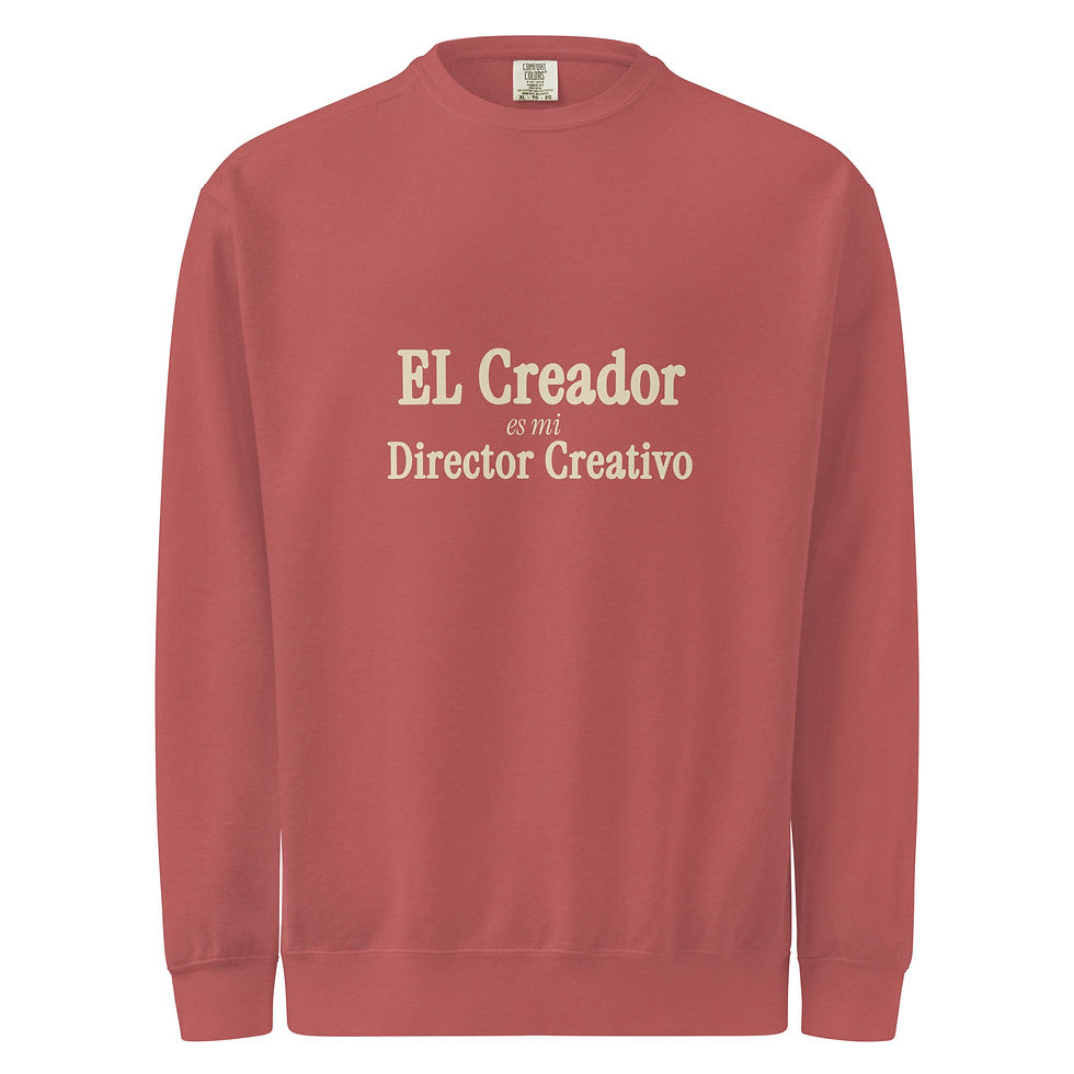 Miniatura: Unisex garment-dyed sweatshirt