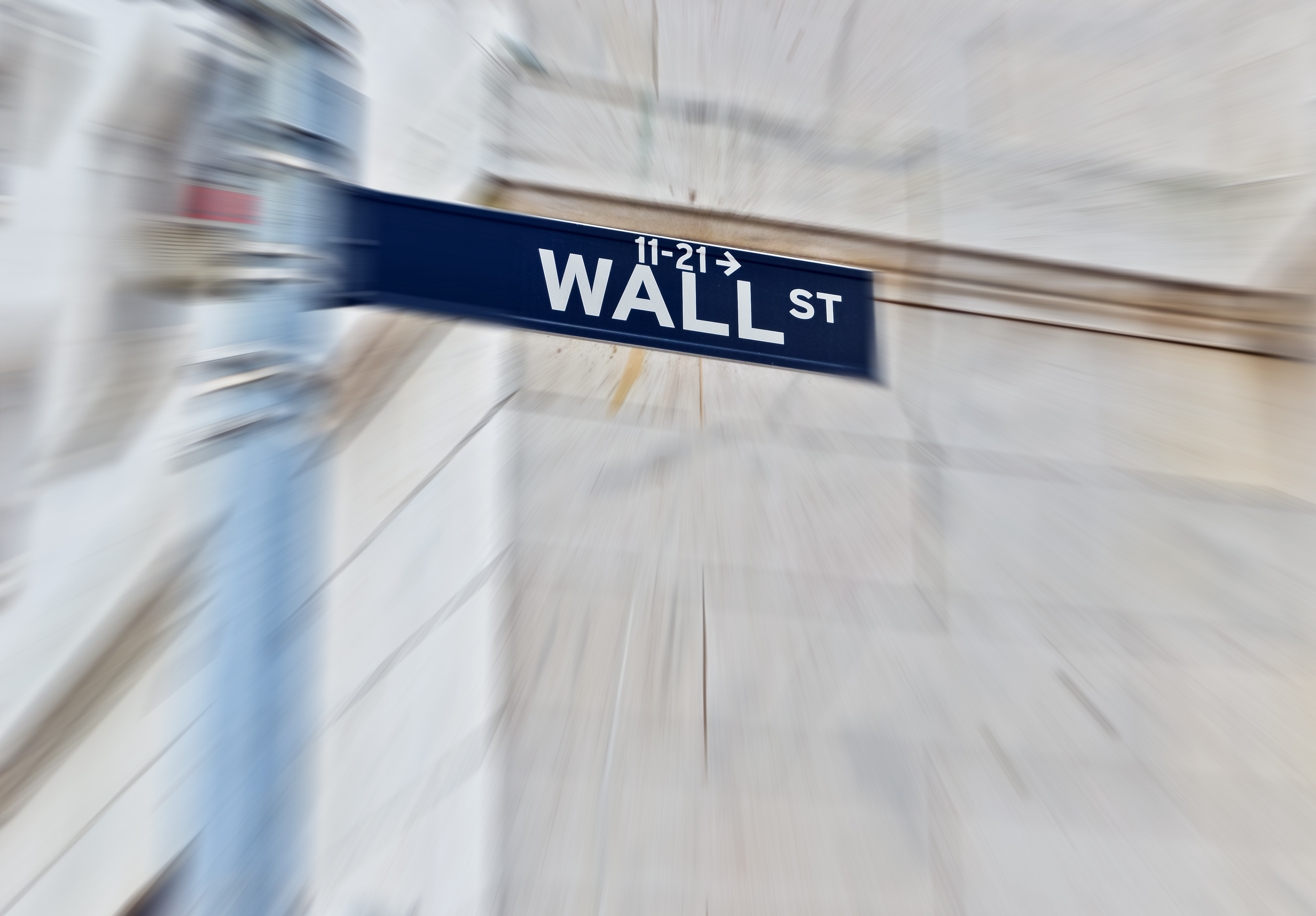 photo of street sign on wall street s traders digest Fitch downgrade