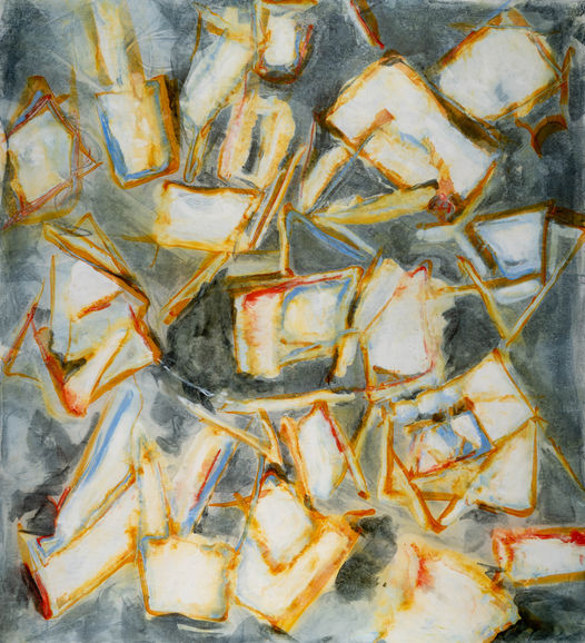 Untitled  Encaustic Monotype  44 x 48