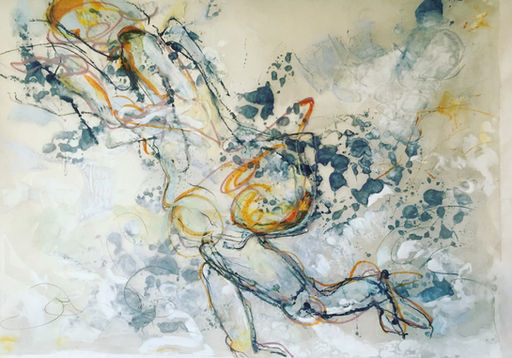 A Swim   Encaustic Monotype  32 x 43_.jpeg
