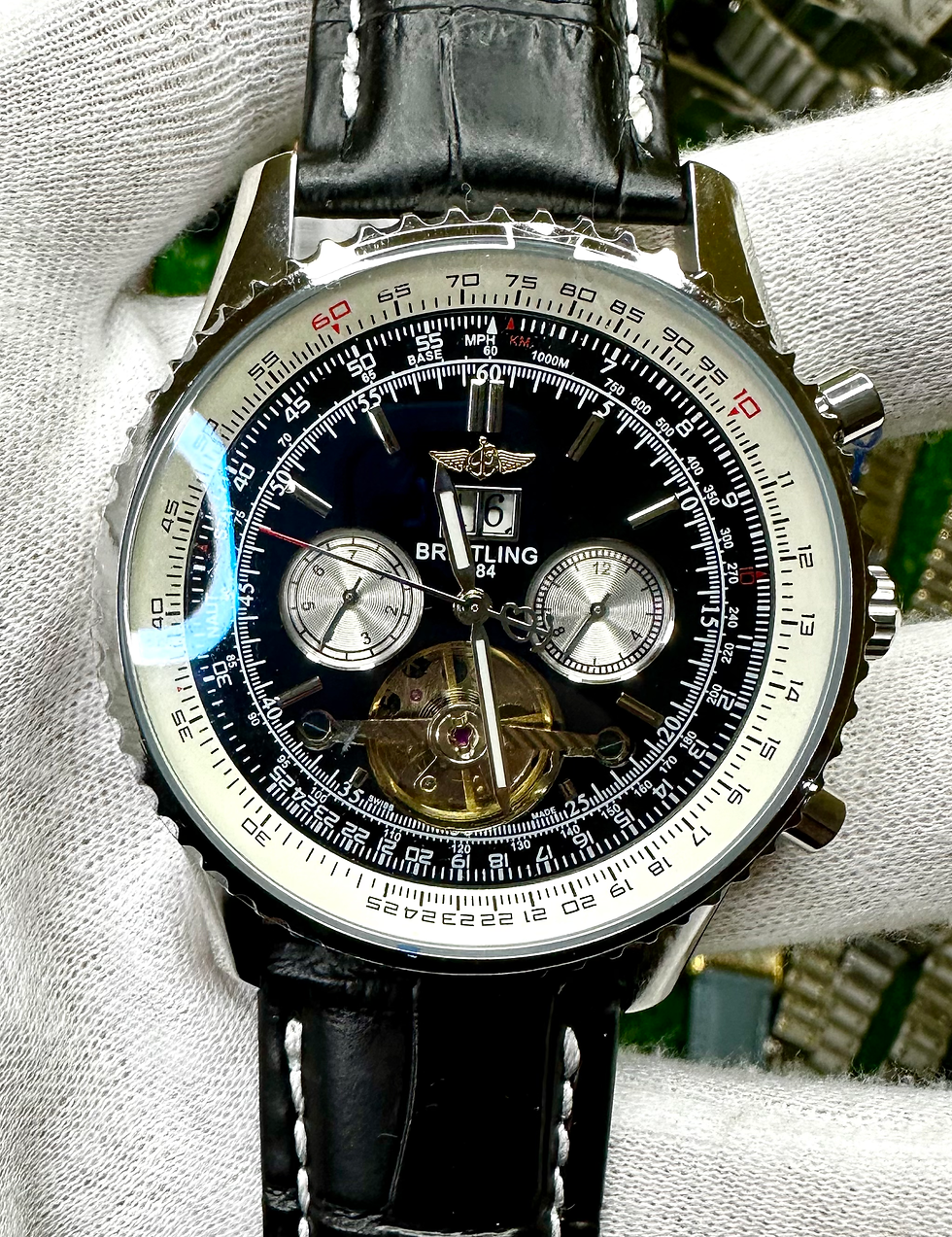 Navitimer tourbillon pelle .