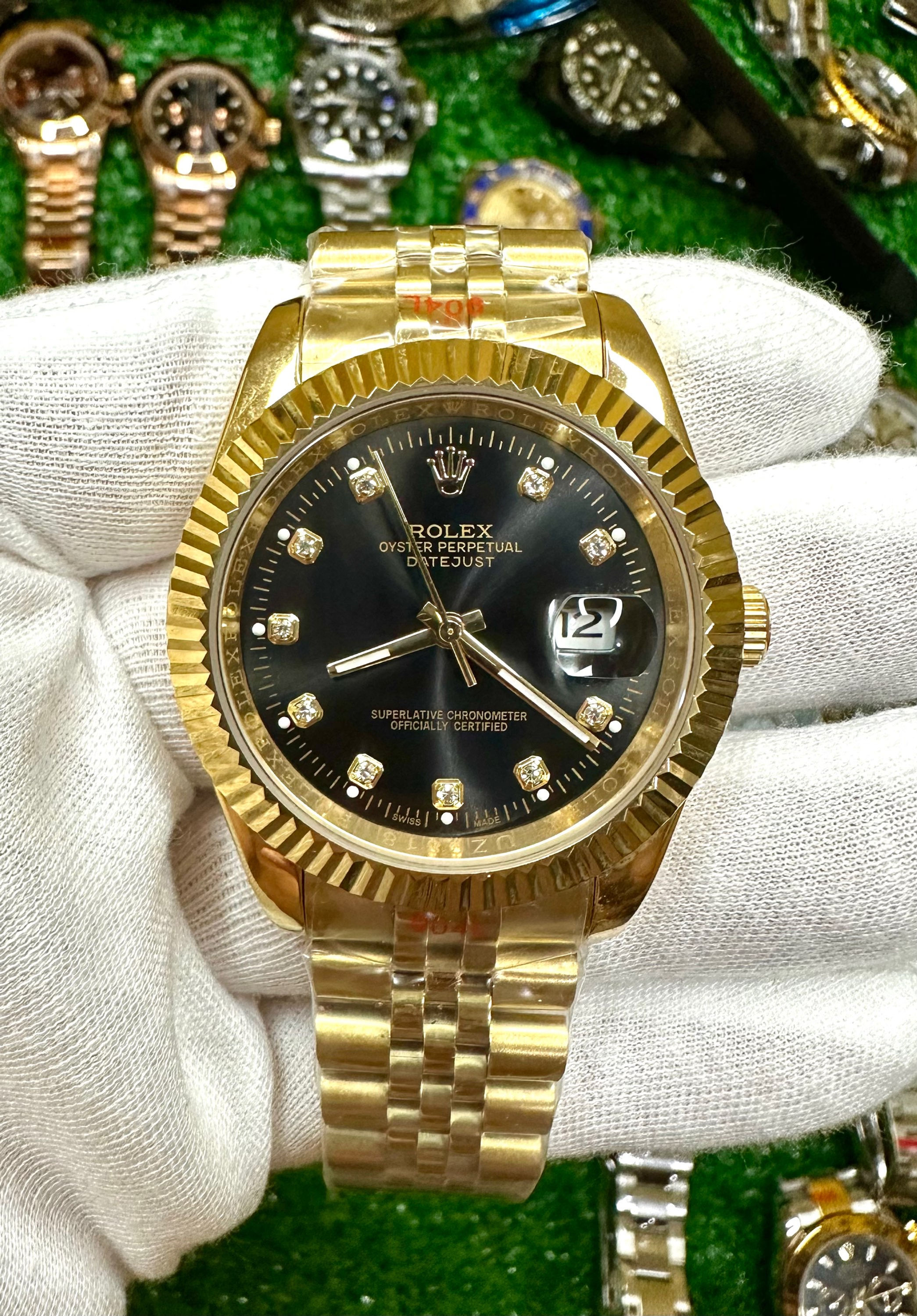 Datejust 41 mm oro giallo e diamanti