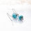 Miniature : Boucles d'oreilles chainette "Lagon"