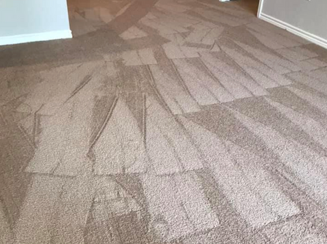 New carpet installation in a residential room in Pflugerville, TX