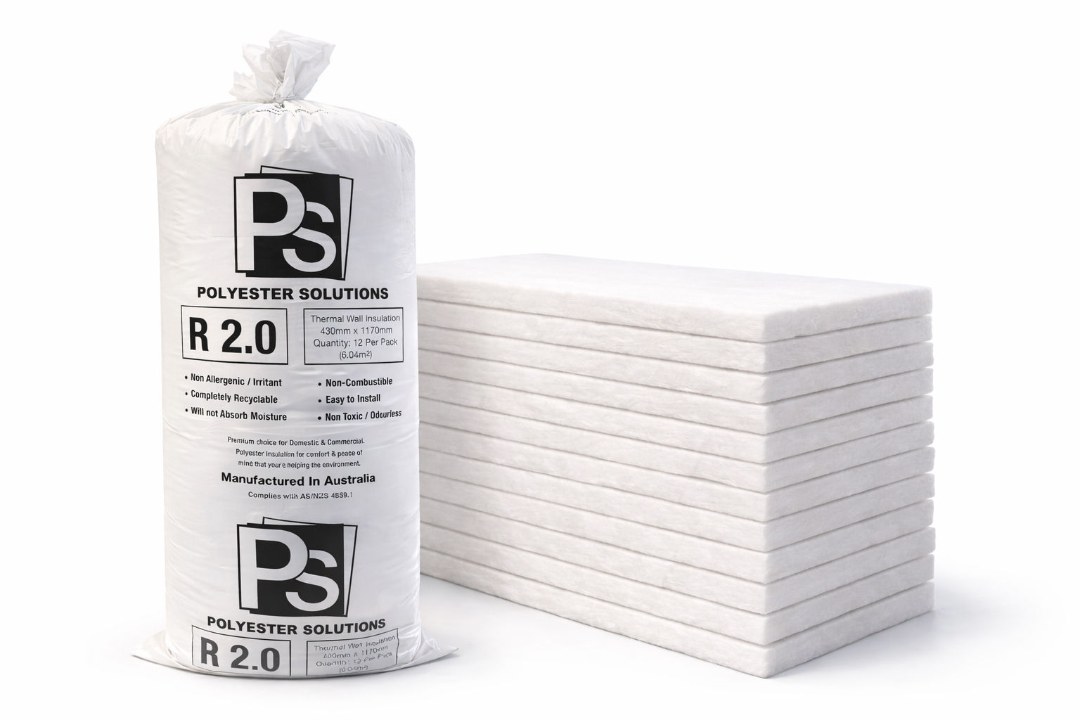 R2.0 Poly Wall Batts 430mm