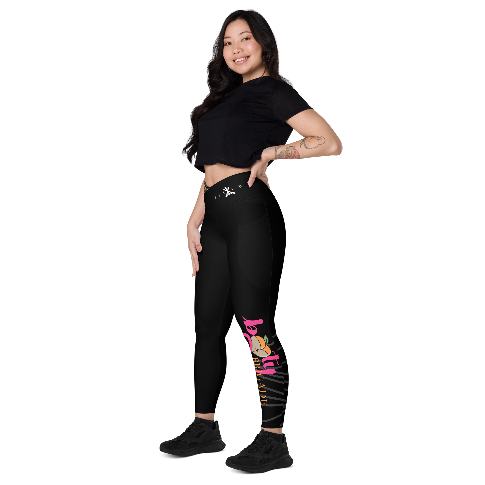 X Booty Brigade Crossover Leggings with Pockets