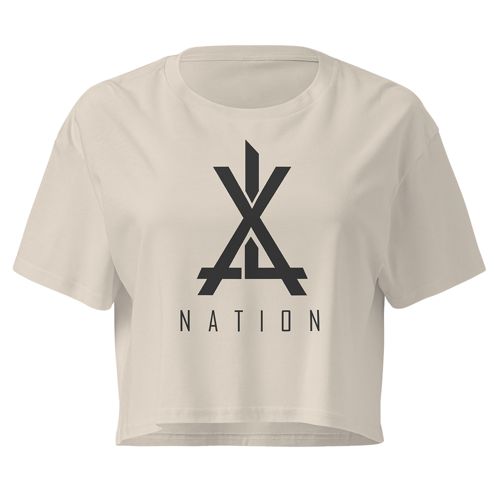 Thumbnail: Nation Large Logo Crop Top