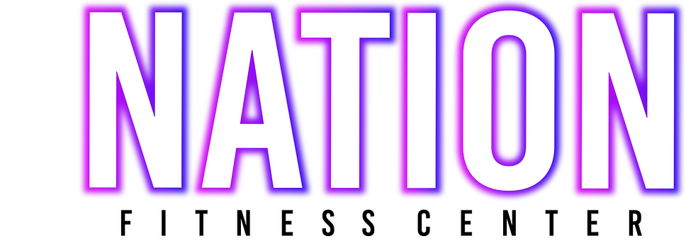 The nation text logo