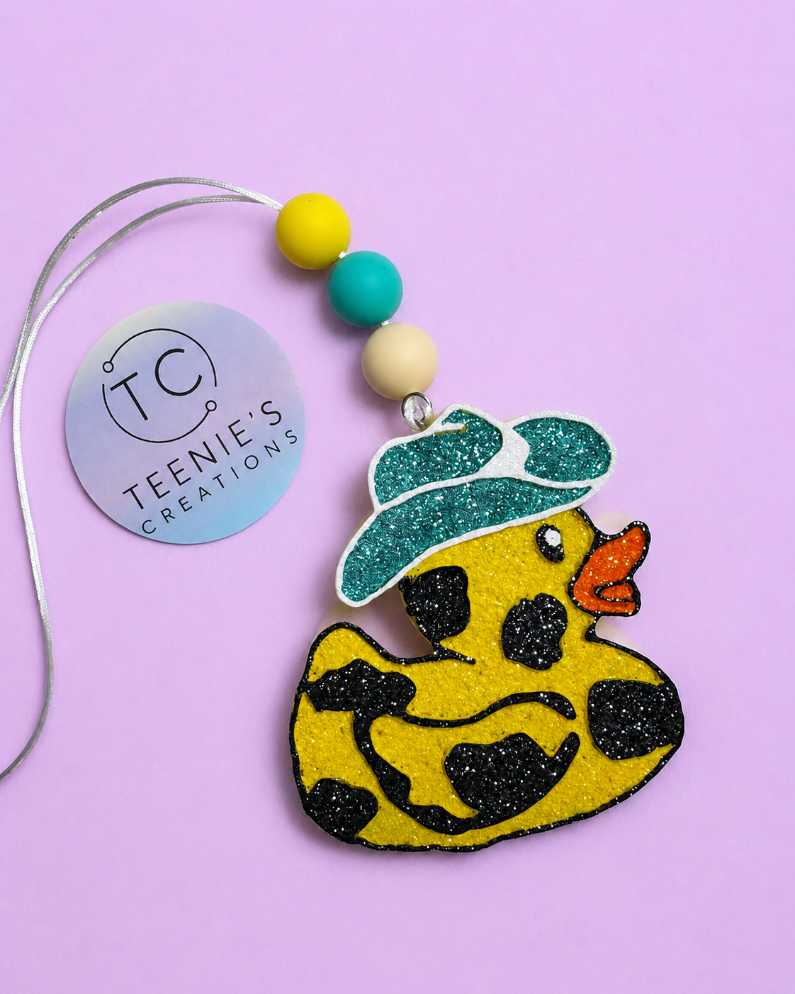 Sparkle Champagne Duck with Beads