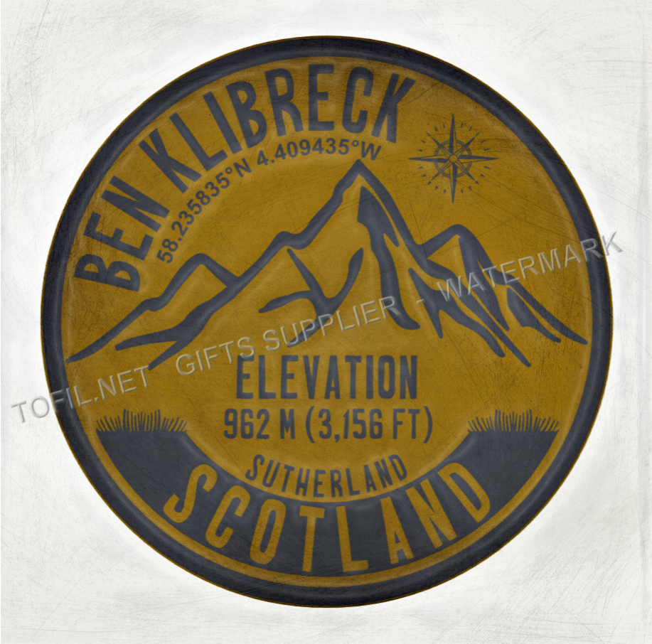 Ben Klibreck Sutherland SCOTLAND Sticker or Magnet Trophy #M143
