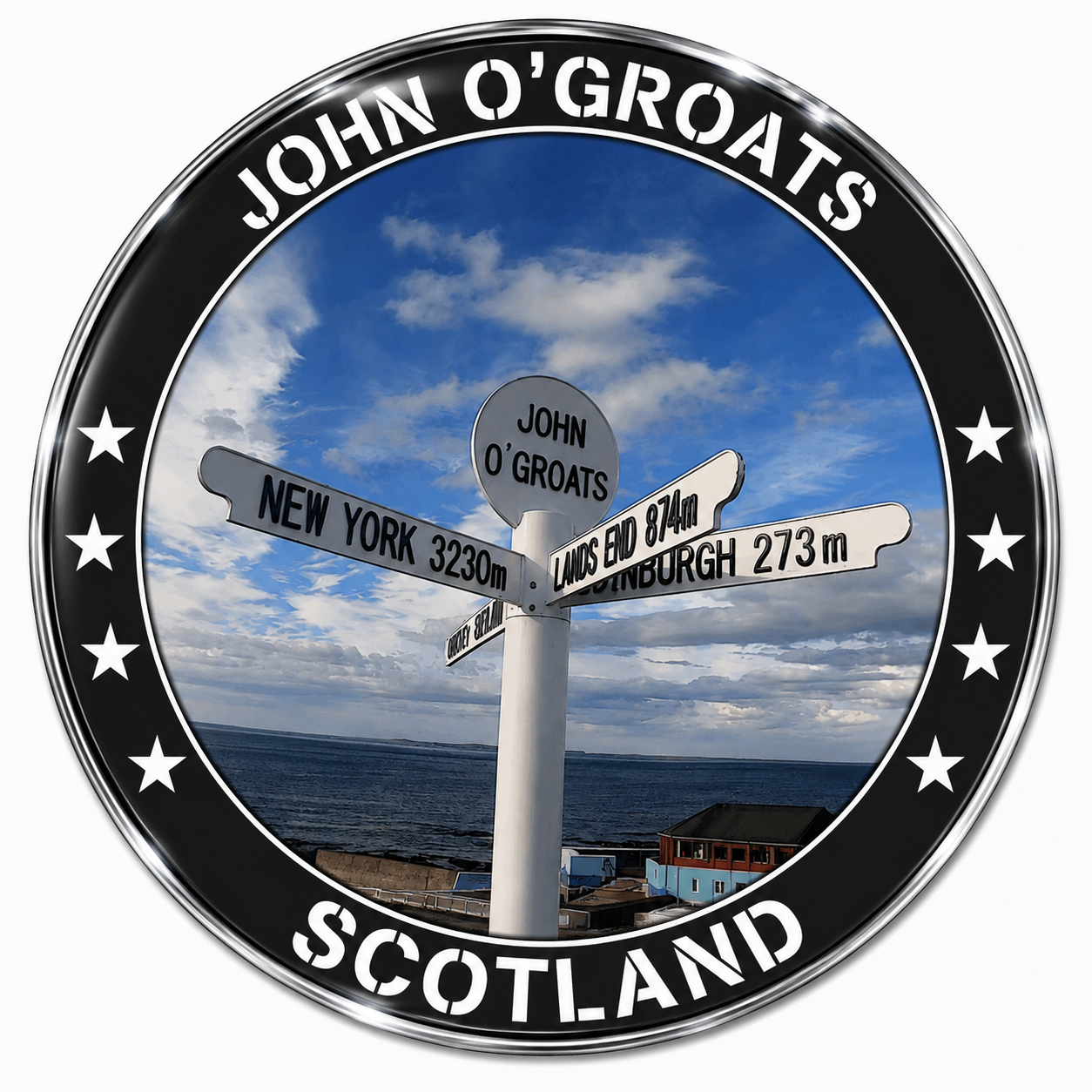 John O'Groats Scotland Sticker or Magnet #9011