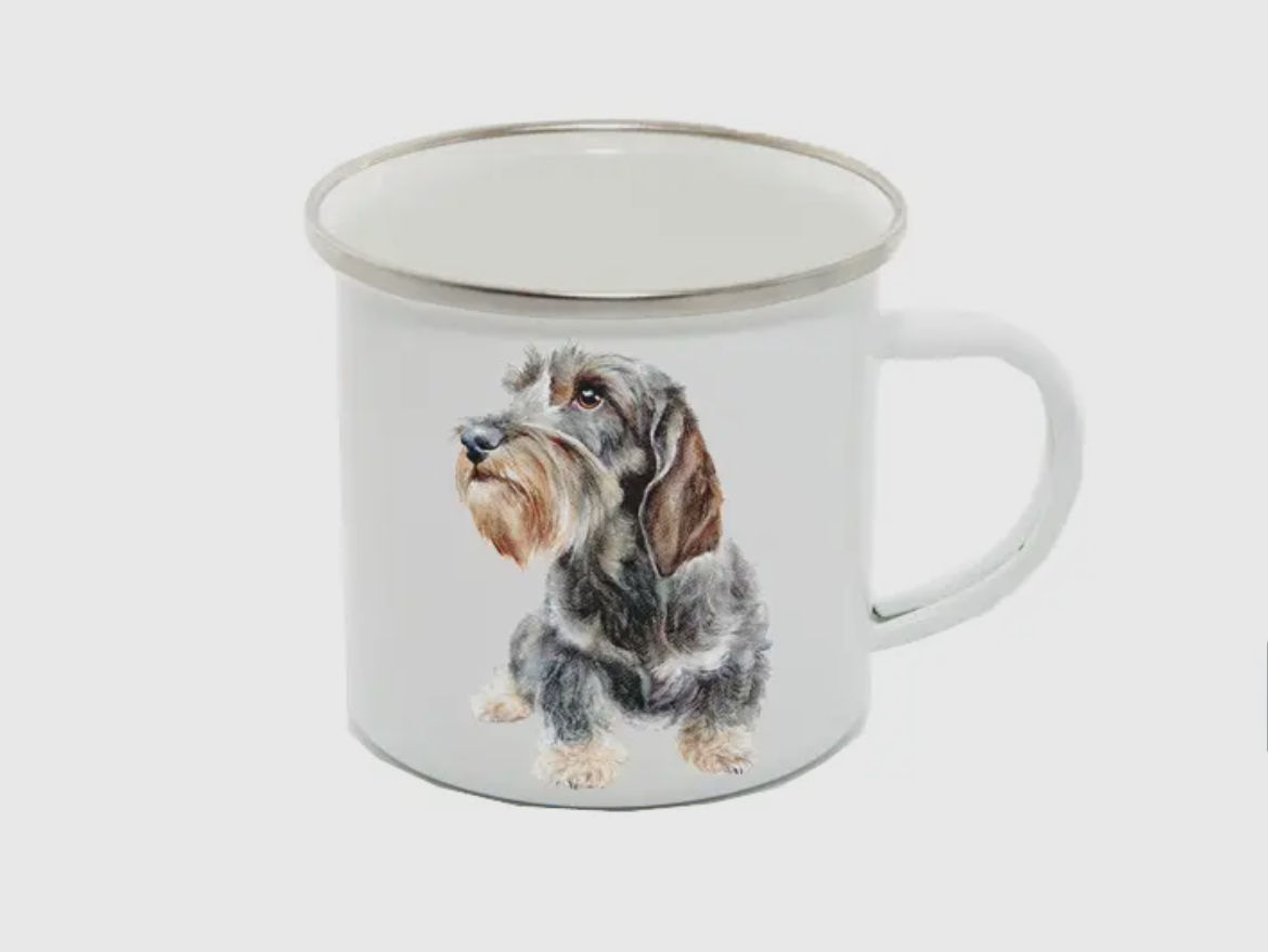 Dachshund Enamel  mug