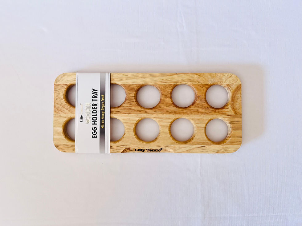 Thumbnail: Wooden Egg Holder Tray - 10 Egg Capacity
