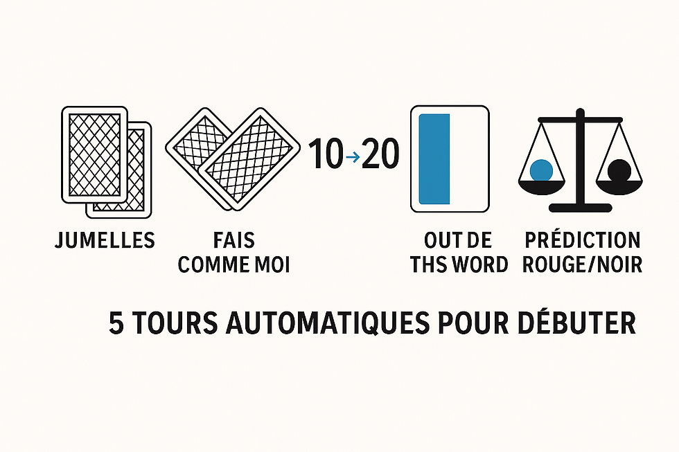 5 tours automatiques pour impressionner en toute circonstances. (et t'entrainer sur les principes clés de la magie)