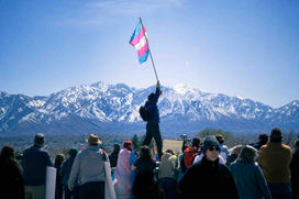 LGBT Rally in Salt Lake City in 2025