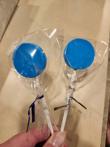 Blue Dot Lollipop | Pizazzy Pops