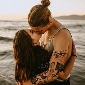 couples photo with tattoos