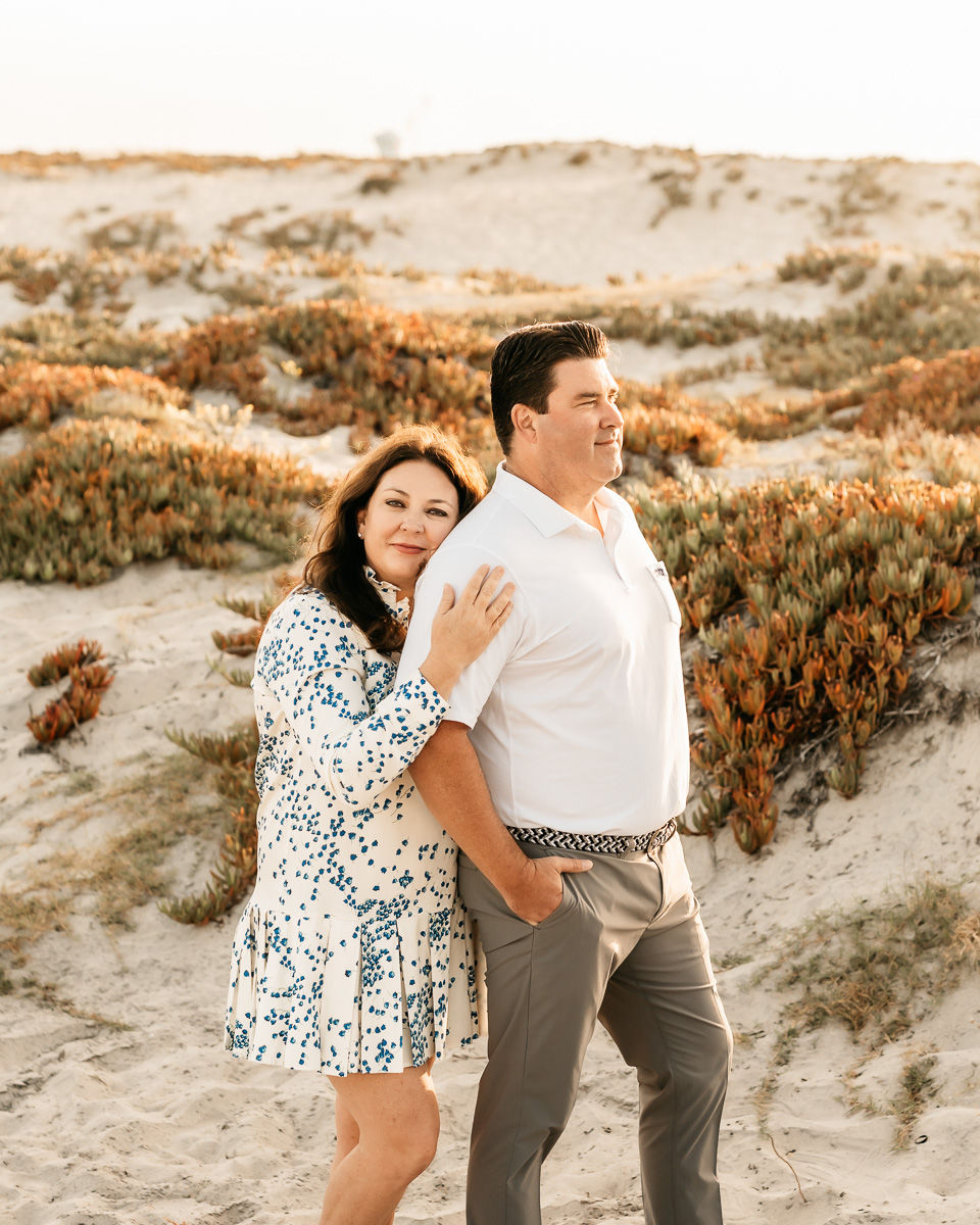 Family photos on the beach