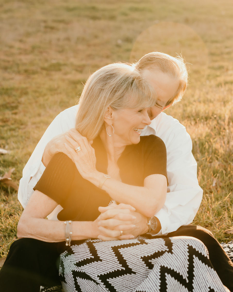 Couples photo session in a park in San Diego