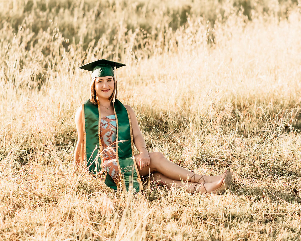 College Senior Photos cap and gown