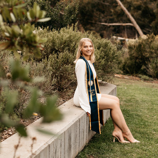 Senior portraits on the beach in San Diego