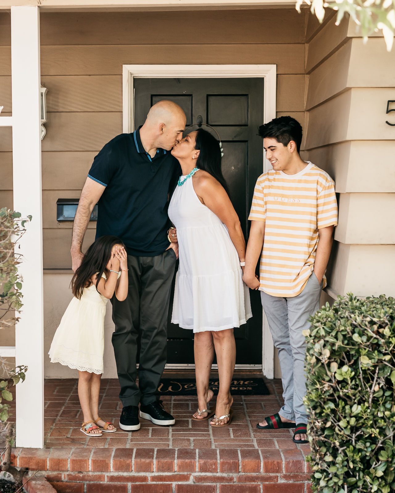 Family Photos on the front porch