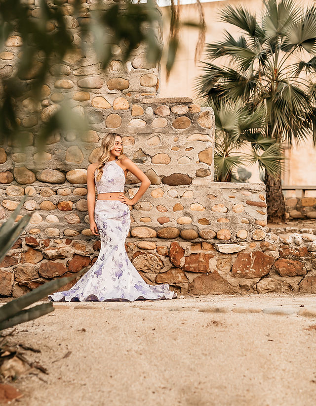 Senior Shoots with a traveling dress