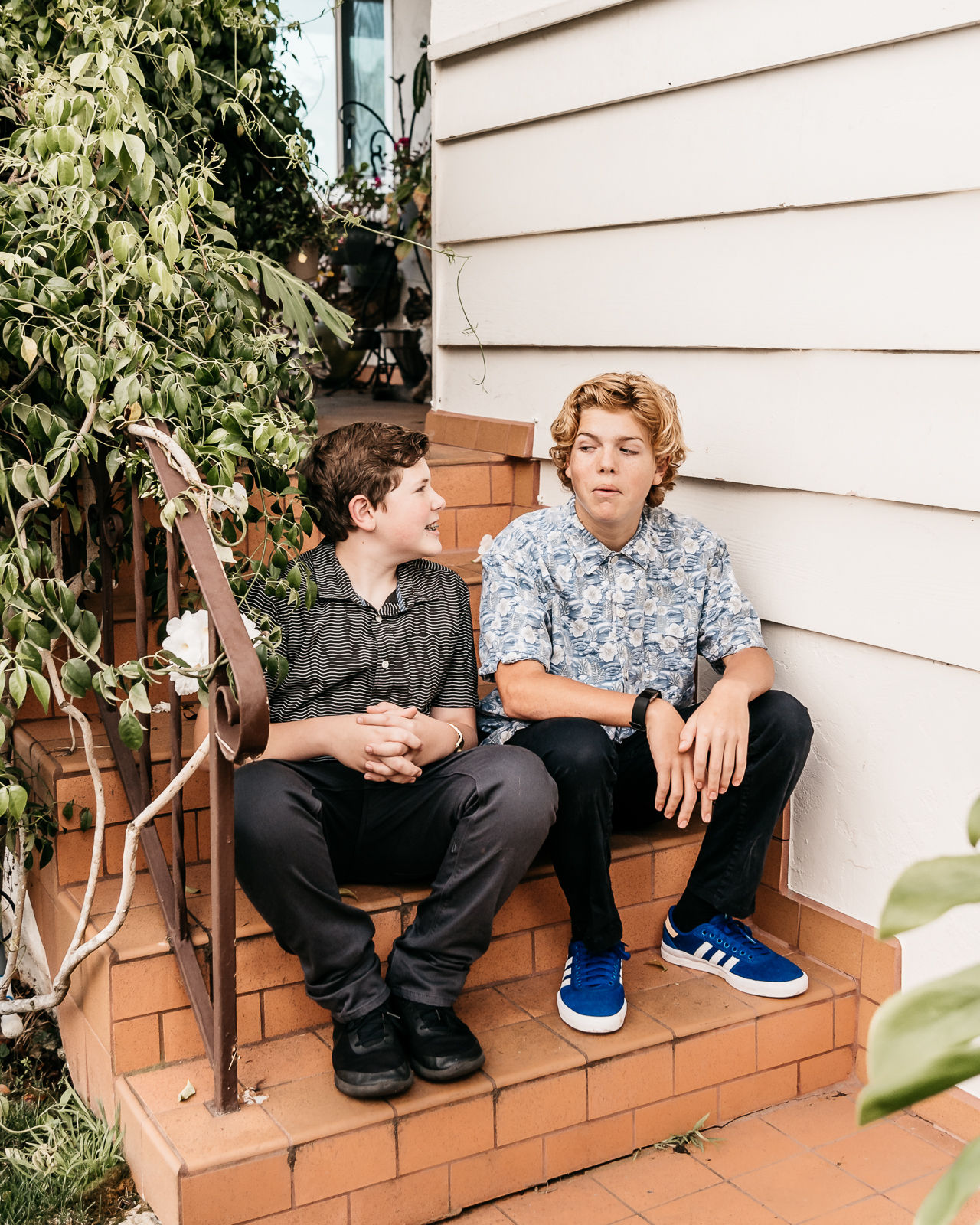 Family Photos on the front porch