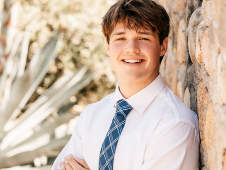 High school student portrait with natural background, ideal for college resumes, scholarship submissions, and job hunting.