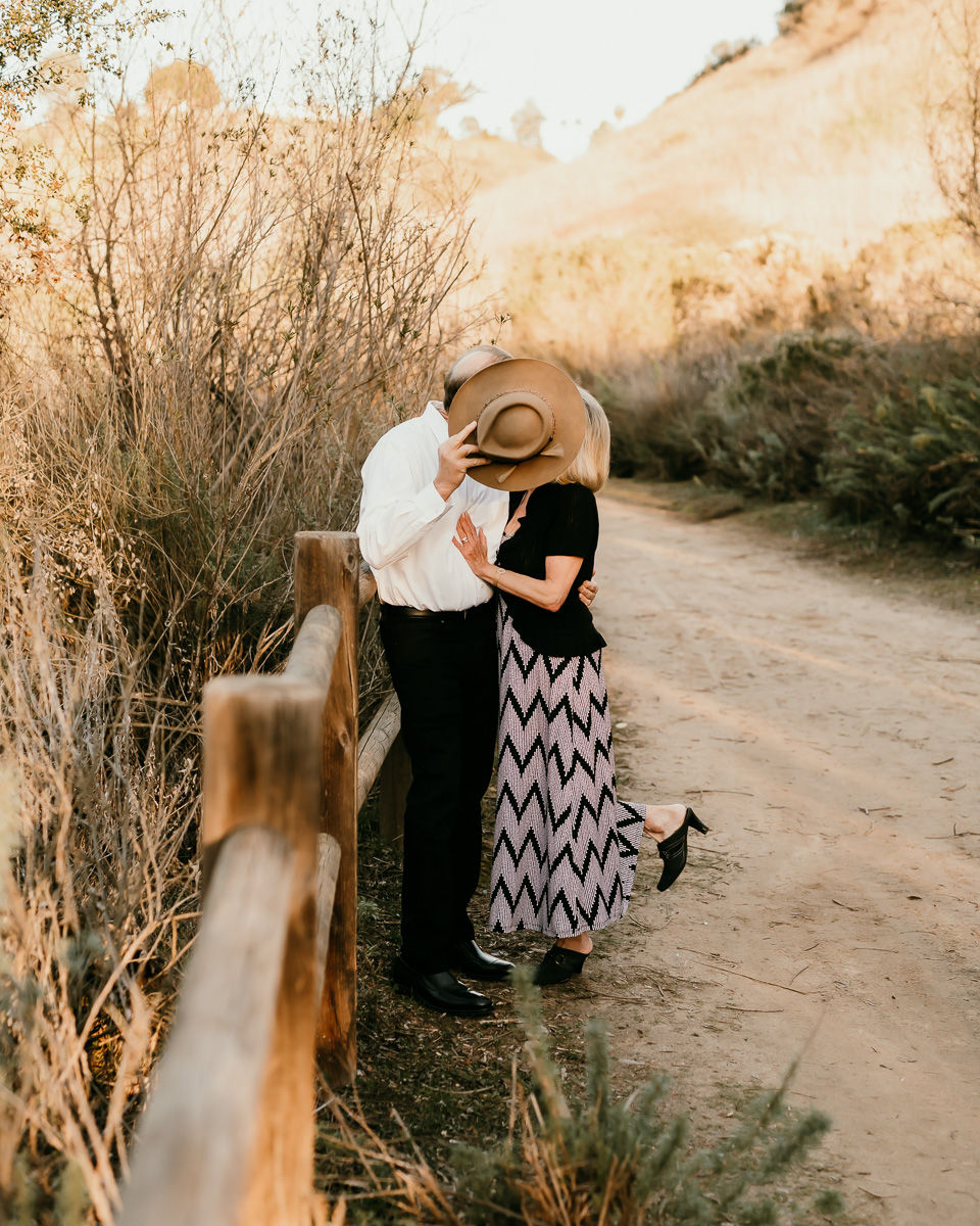 Couples photo session at the park in San Diego