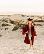 Cap and Gown Photos on the beach