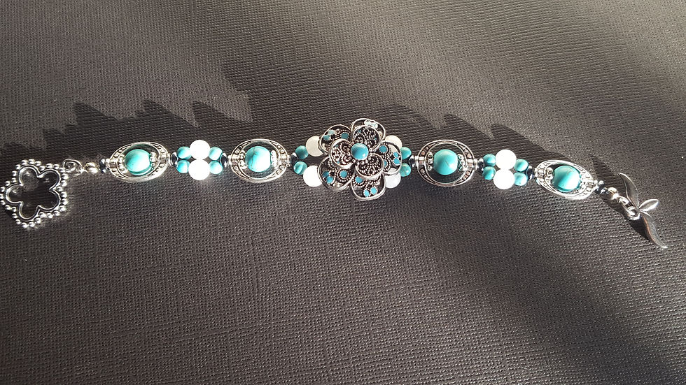 Thumbnail: DESERT: CAGED TURQUOISE FLOWER