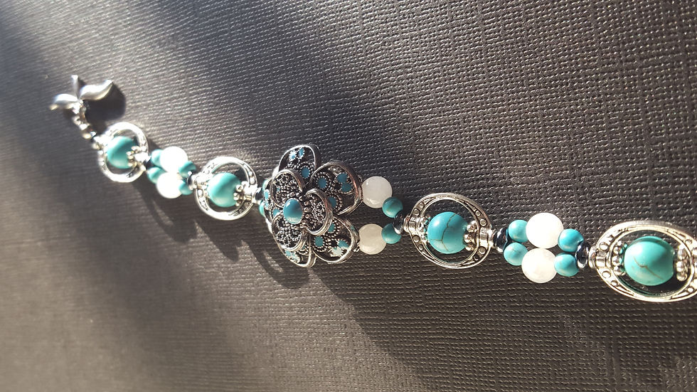 Thumbnail: DESERT: CAGED TURQUOISE FLOWER