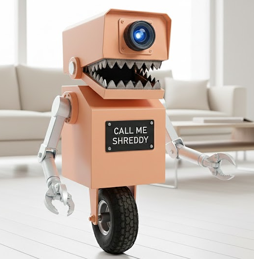 Shredding Robot "Call Me Shreddy"