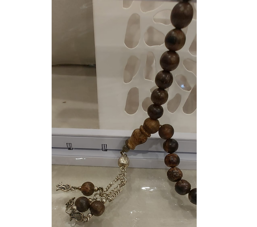 الصورة المصغرة: سبحة عود موروكي نادر 33 خرزة