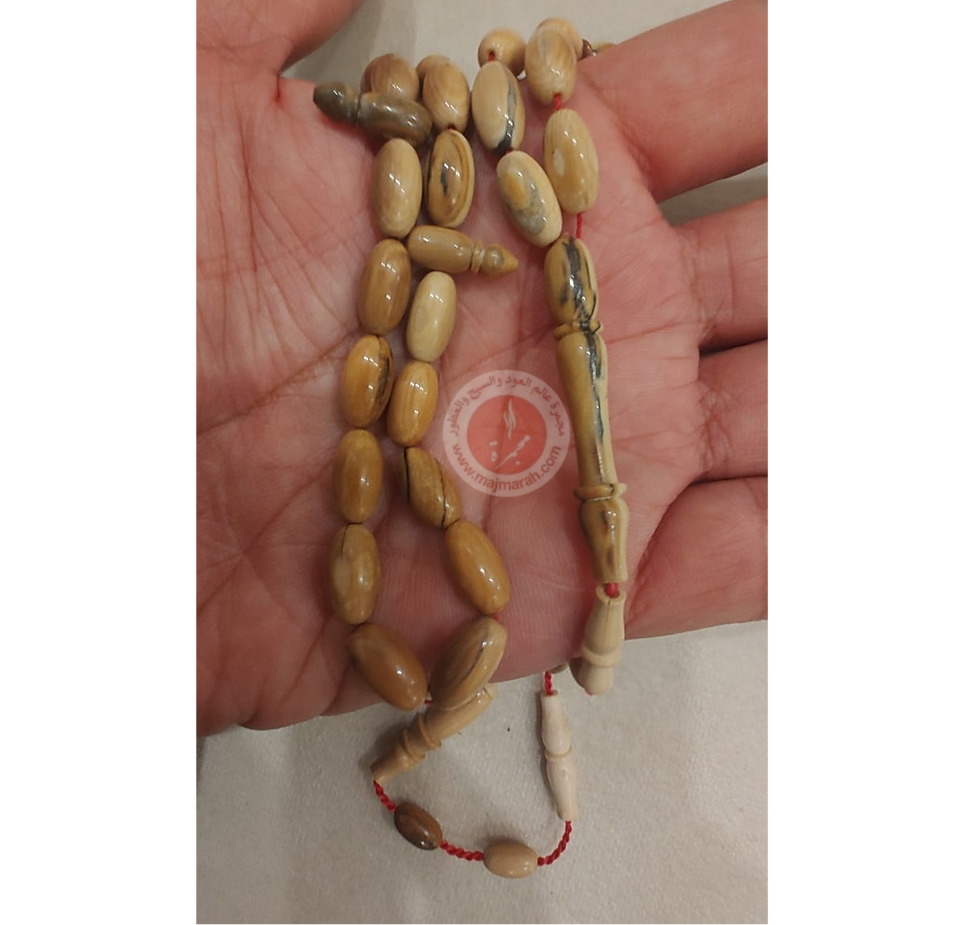 الصورة المصغرة: سبحة عاج ماموث 33 خرزة