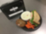 Half Sandwich and cup soup box lunch