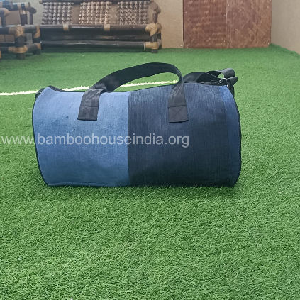 Duffle Bag Made Out of Discarded Jeans