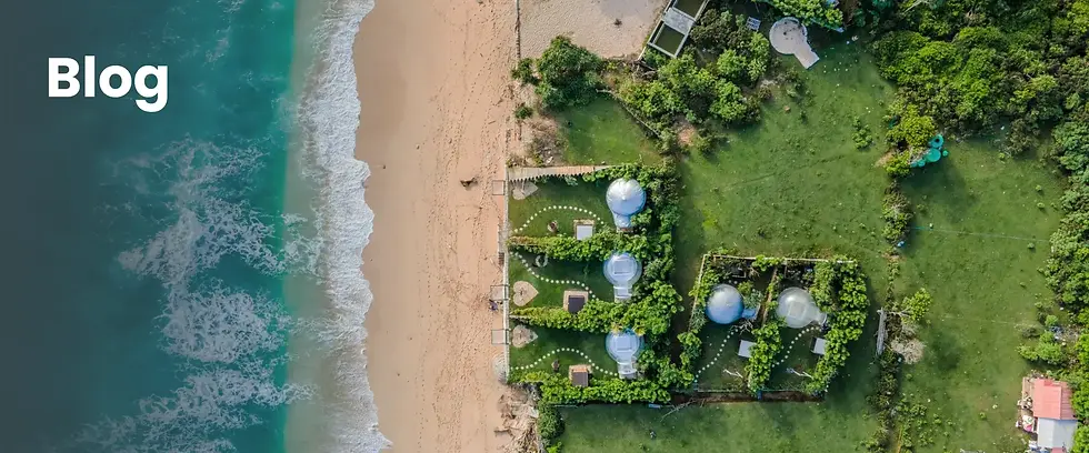 Beautiful house around a sea shore
