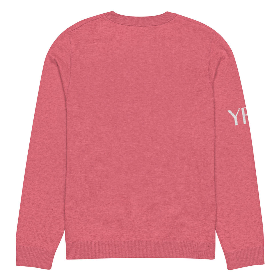 Thumbnail: YF3 YHWH FOREVER Dove Logo Hot Pink Knitted crew neck sweater
