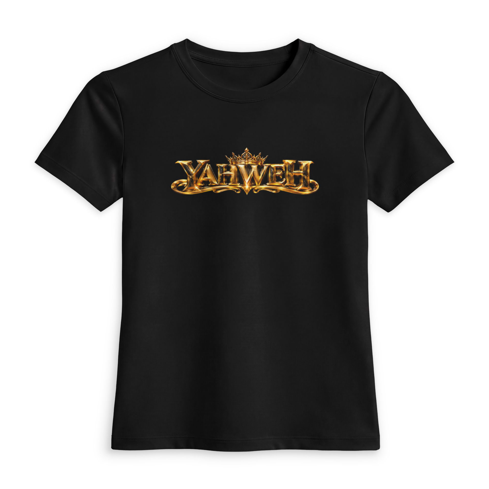 YHWH FOREVER3 Gold YHWH Women's luxe fitted tee