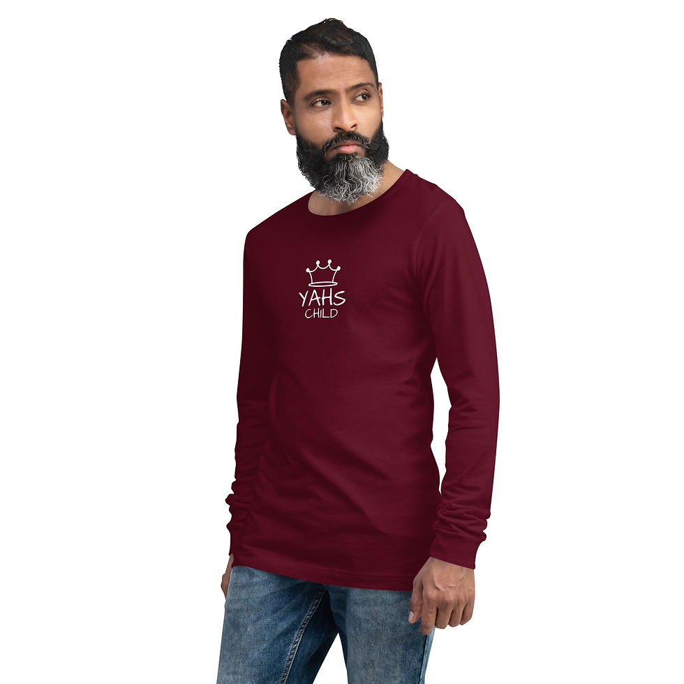 Thumbnail: YF3 The Classy Hebrew YAHS CHILD Unisex Long Sleeve Tee