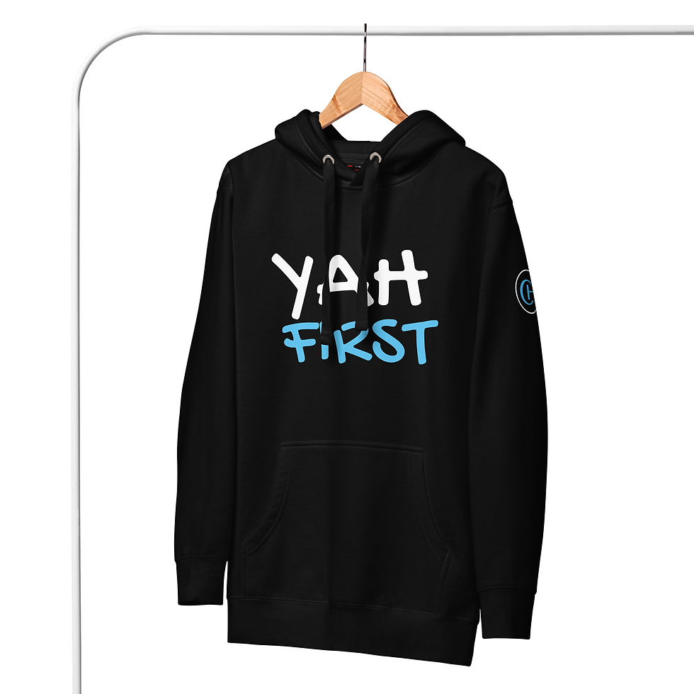 Thumbnail: YF3 The Classy Hebrew YAH FIRST Unisex Hoodie