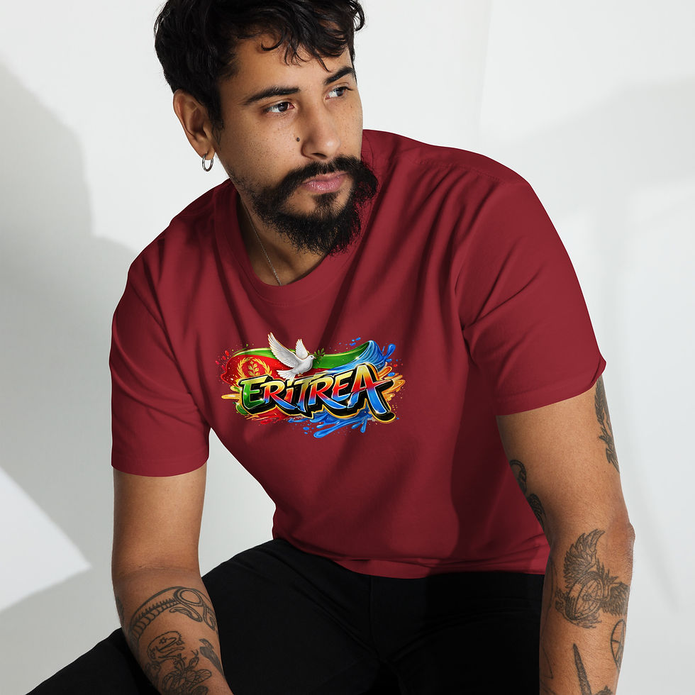 Thumbnail: Sworthe By Joseph Dowdy Eritrea Men’s premium heavyweight tee